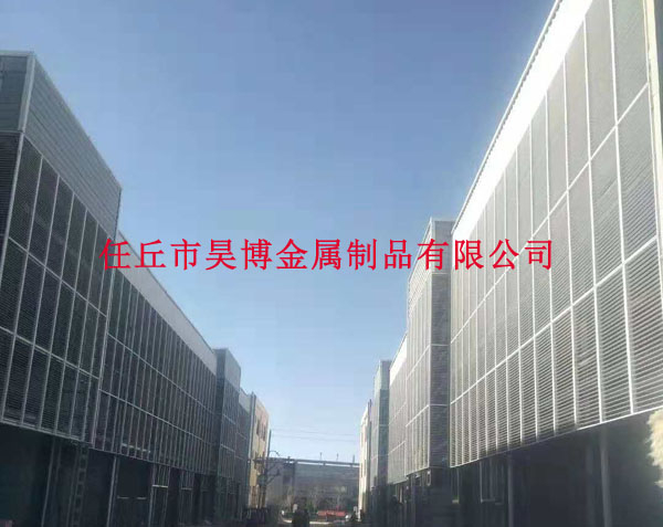 建築外牆整體百葉窗廠家安裝效（xiào）果